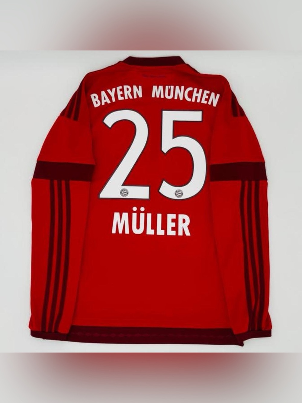 Bayern Munich Muller 2015 16 home long sleeve jersey